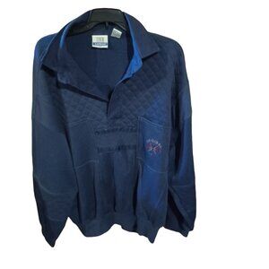 Denim Express Navy Blue Sweatshirt Mens Size 1X